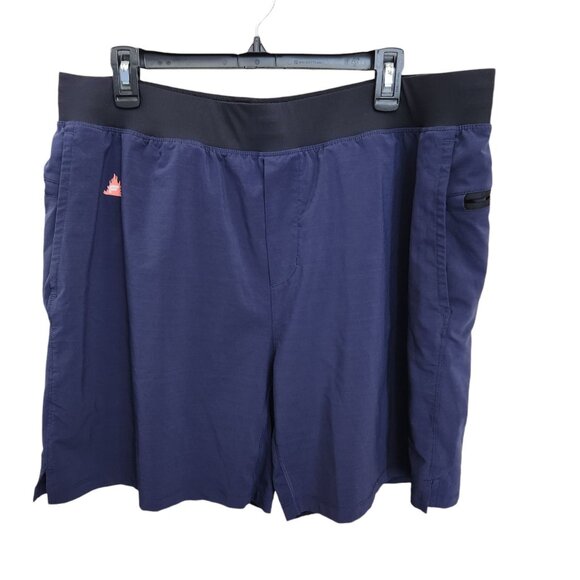 Fabletics The Franchise Shorts Mens XXL Blue 7” Lined Athletic Performance Gym - Picture 1 of 12